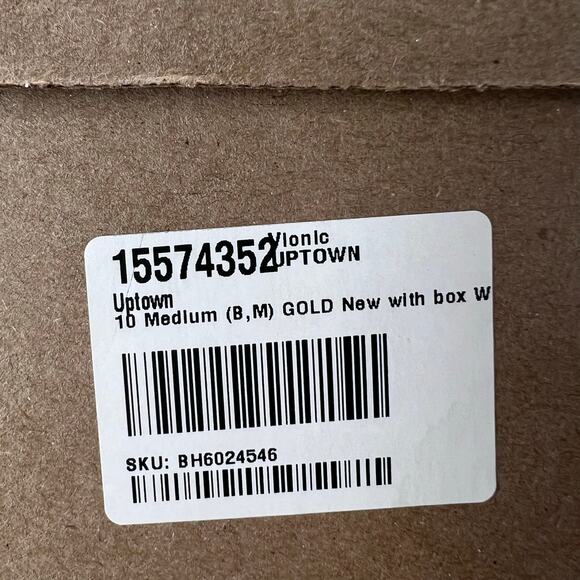 Vionic Uptown Leather Slip On Loafer Shoe Gold Women's 10 M Comfort Shoe - Picture 9 of 9